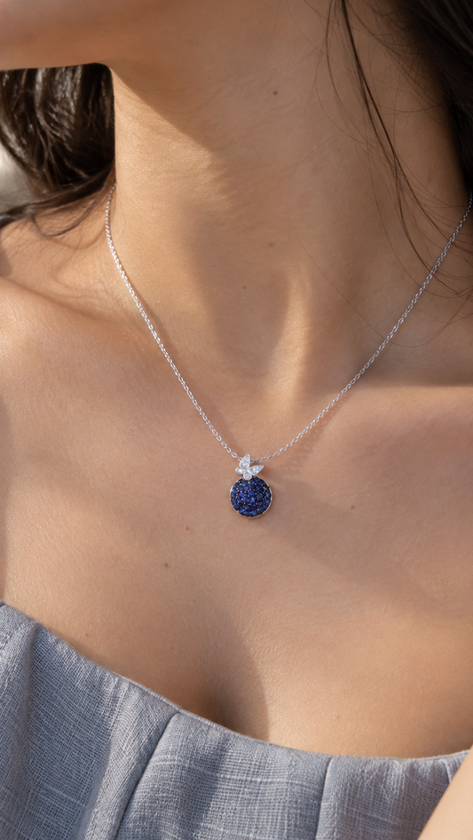 Blue Jewel Necklace
