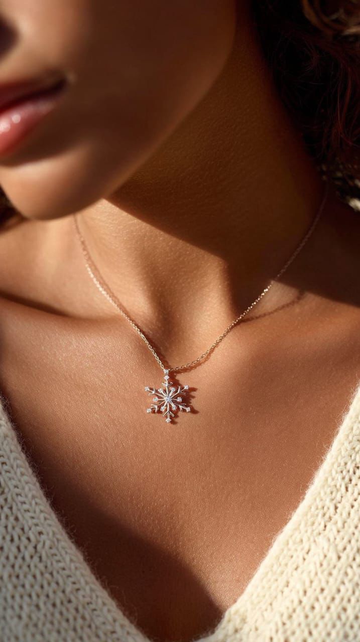 Snow Crystal Necklaces